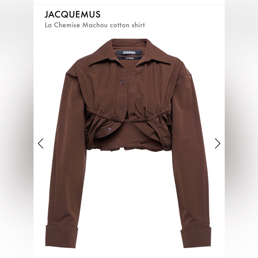 Jacquemus La Chemise Machou Cotton Shirt